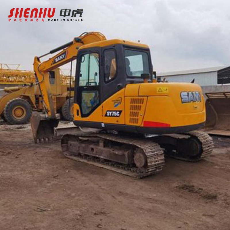 Heavy machine used sany sy75 sy75c pro sy75c-9 backhoe crawler mining digger 7ton secondhand excavator