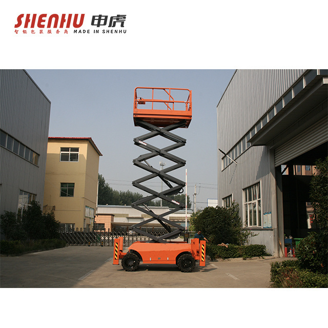 mini hydraulic track man lift crawler scissor lifts rough terrain scissor lift