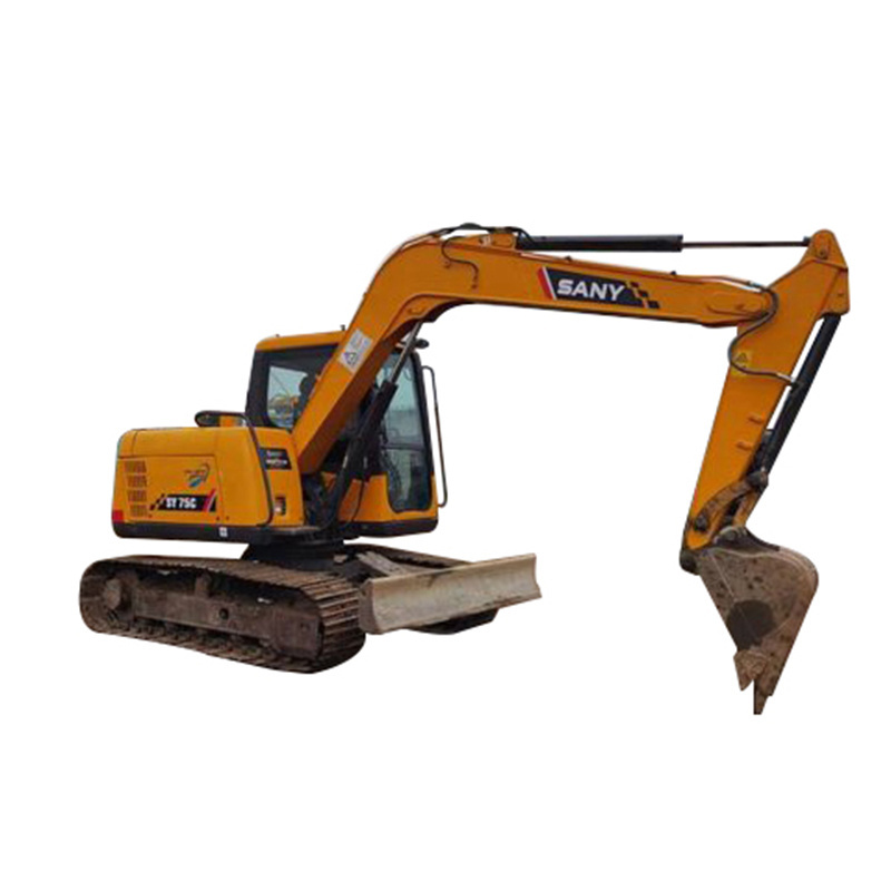 Heavy machine used sany sy75 sy75c pro sy75c-9 backhoe crawler mining digger 7ton secondhand excavator