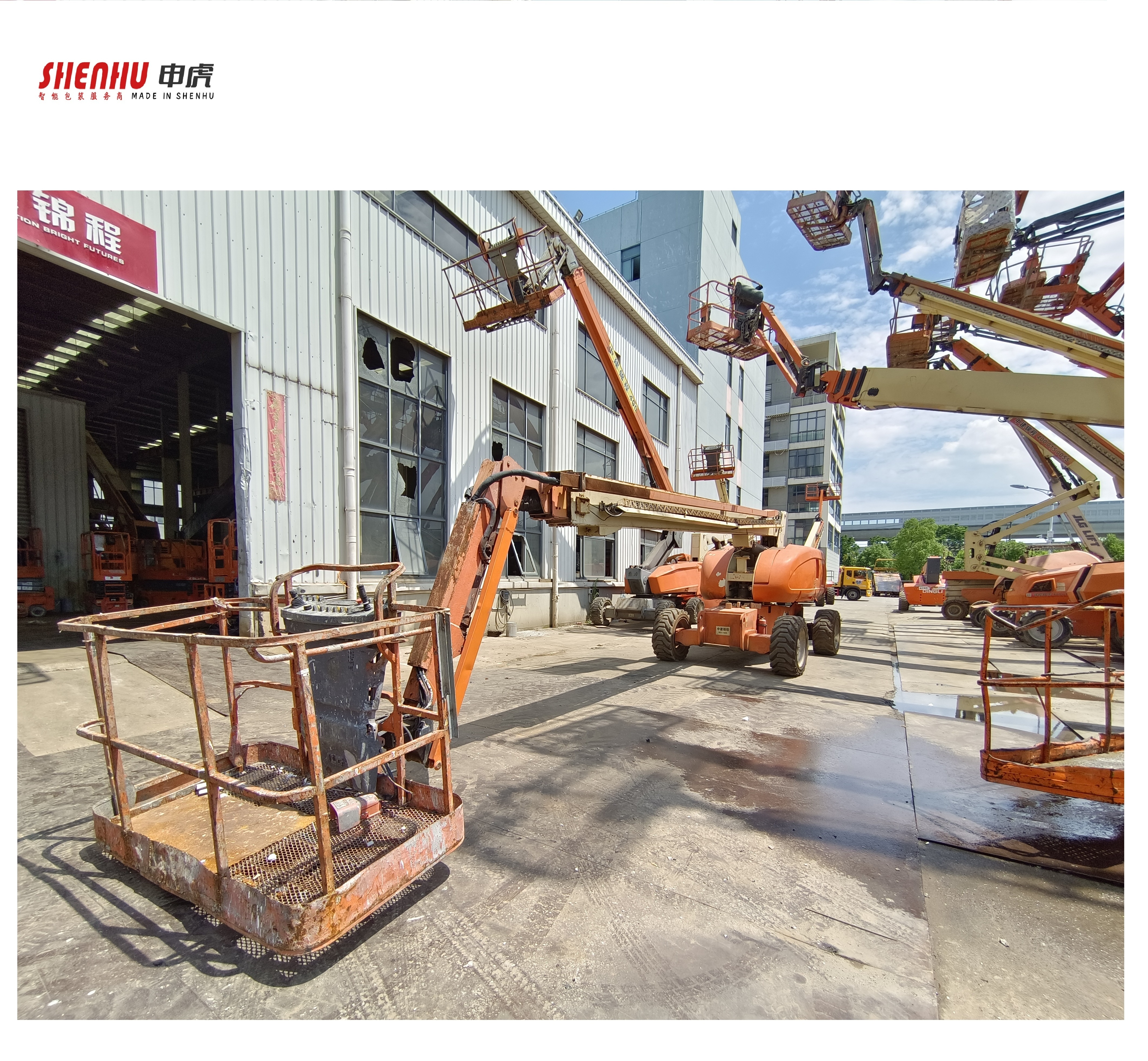 JLG 860SJ Used Aerial Work  Platform Mobile Self Walking Straight Arm Lift Table Platform Equipment