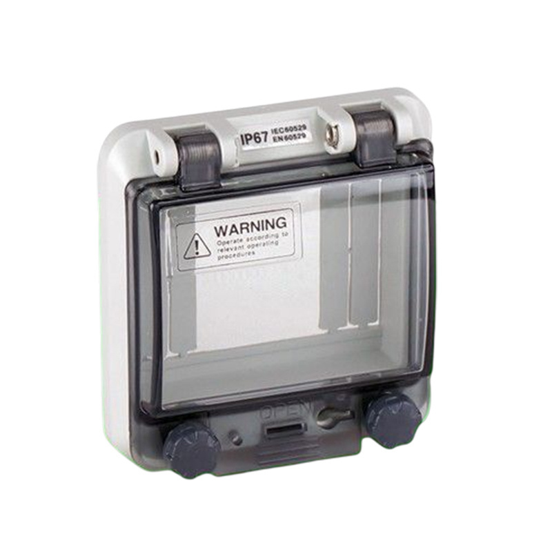 Protective Window Hood Switch Box ABS Plastic Distribution Box Transparent Junction Box or PC IP67