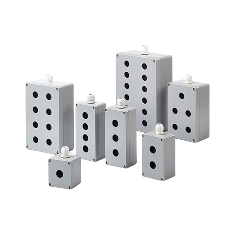 Metal Push Button Box Cast Aluminium Waterproof Control Box Switch 123456 Position 22Mm Control Empty Box