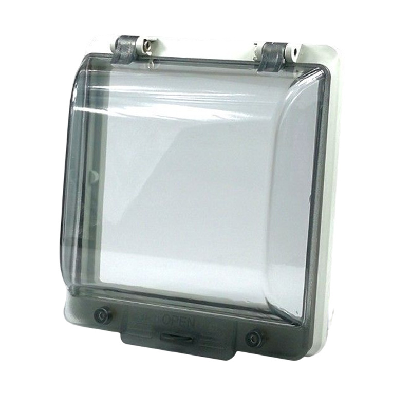 Protective Window Hood Switch Box ABS Plastic Distribution Box Transparent Junction Box or PC IP67