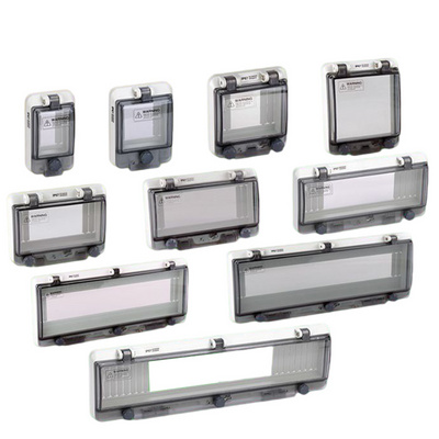 Protective Window Hood Switch Box ABS Plastic Distribution Box Transparent Junction Box or PC IP67