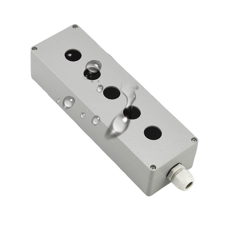 Metal Push Button Box Cast Aluminium Waterproof Control Box Switch 123456 Position 22Mm Control Empty Box