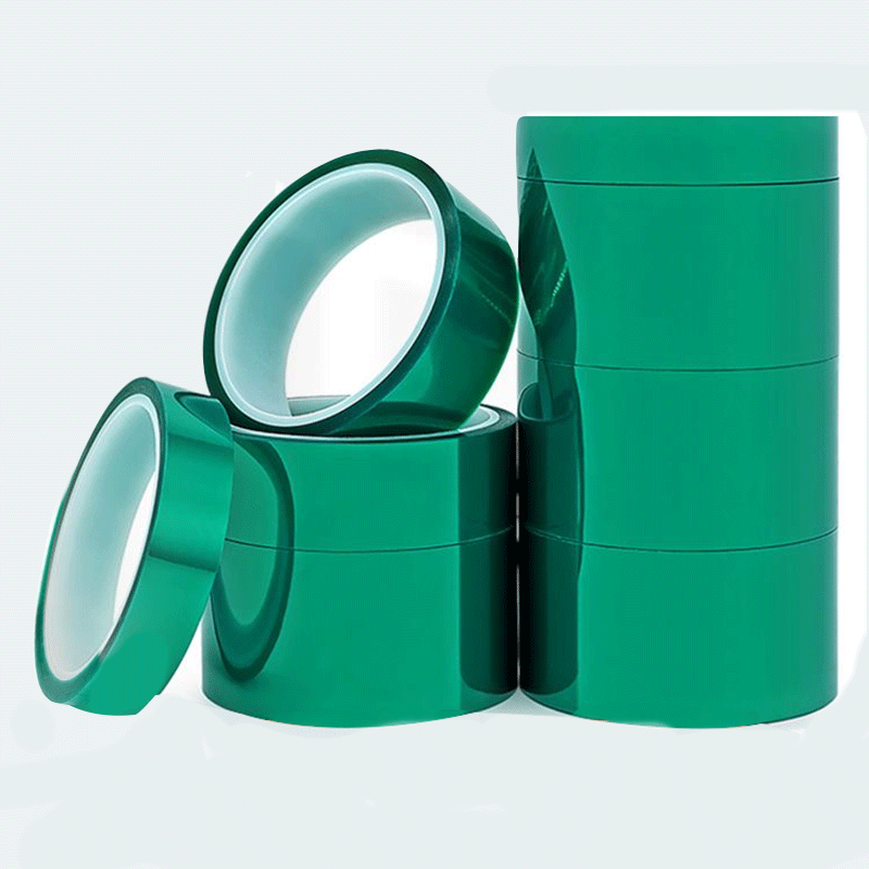 Pet green high temperature adhesive tape, silica gel spray baking varnish, shielding and insulating green glue