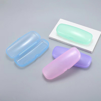 Portable Plastic Colorful PVC Transparent Clear Eyewear Case Reading Glasses Case