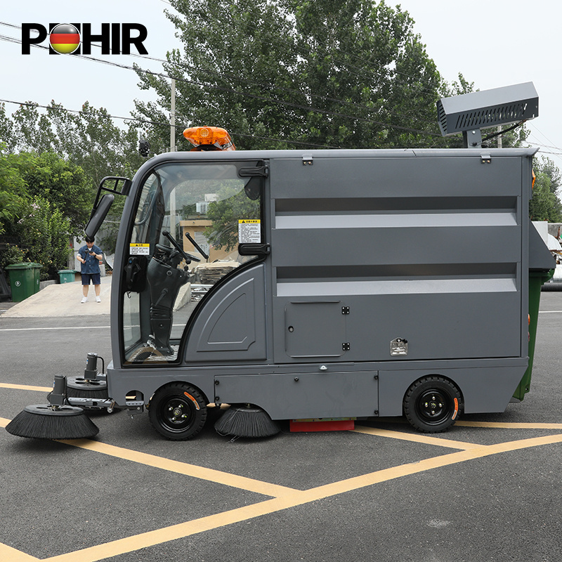 Multi-Function Street Road Avenue Cleaning Machine Truck Four Wheel Sweeper Fully Closed Electric Automatic On Floor Sweeper Car