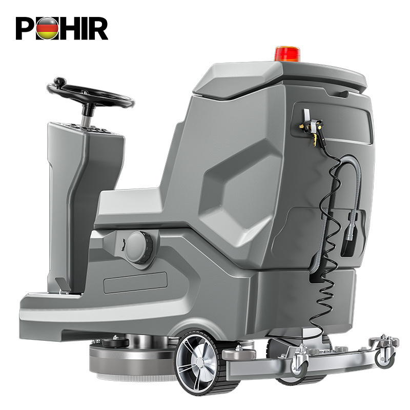 POHIR-760 Intelligent Automatic Industrial Drive Epoxy floor rubber floor marble Floor Scrubber