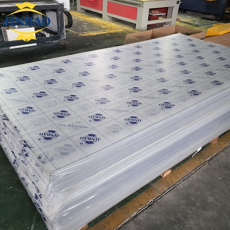 JINBAO 3mm  2mm color clear pmma perpex acrylic plastic glass board manufacture acryl board panel cast acrylic sheets