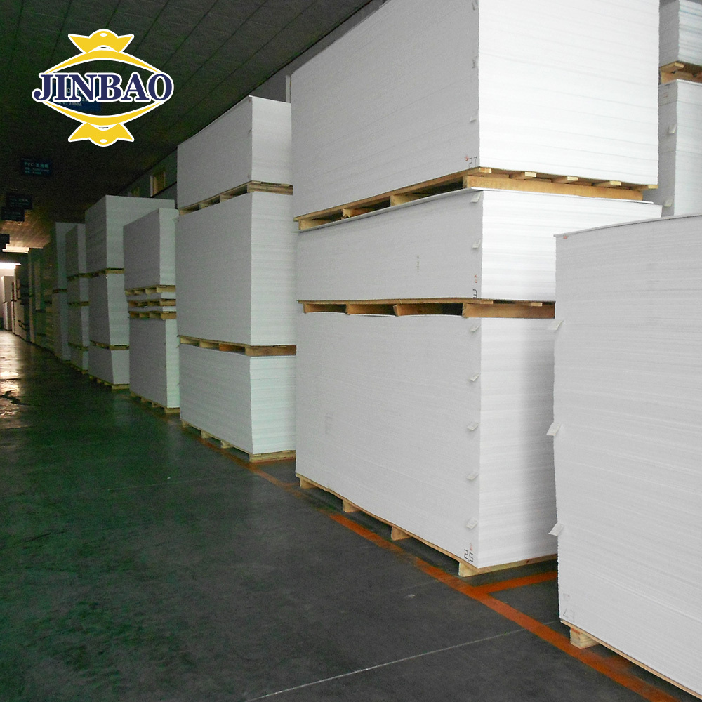 JINBAO 4x8 sintra forex sheet 19mm 3mm komatex white pvc extruded polystyrene foam insulation board