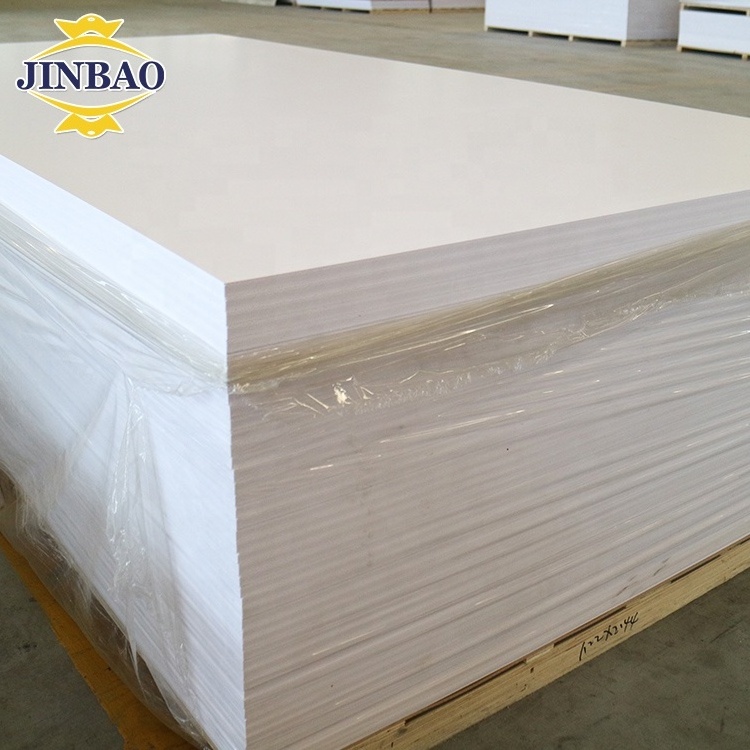 JINBAO 4x8 ft advertising material polyvinyl chloride sintra celuka 8mm 10mm 12mm pvc foam white