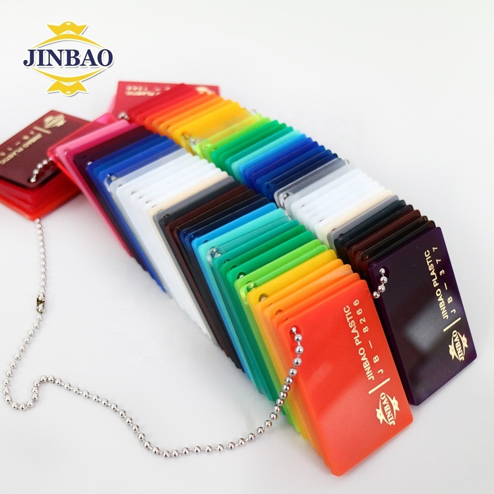 JINBAO factory price 2mm 3mm 5mm 6mm transparent clear color PMMA cast plastic sheet acrylic sheet