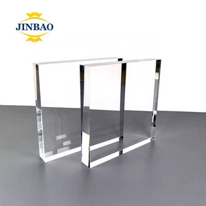 JINBAO matte laminate 15mm clear transparent extrusion 6mm color frosted  glitter acrylic sheet