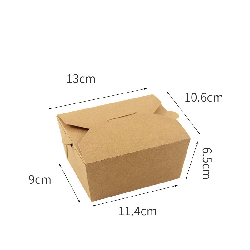 Fried chicken kraft paper box, disposable chicken chops and chicken legs packaging box