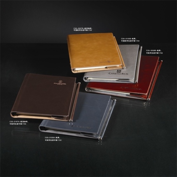 A4/B5/A5/A6 PU leather calendar planner notebook with ring binder