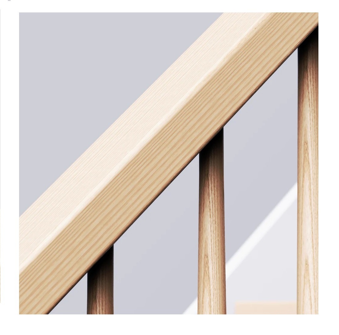 Indoor Wooden Handrail #6010 Stair parts for Home Building