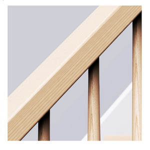 Indoor Oak Square Handrail #6002 Wooden Railings Rails Stair parts for Home Building