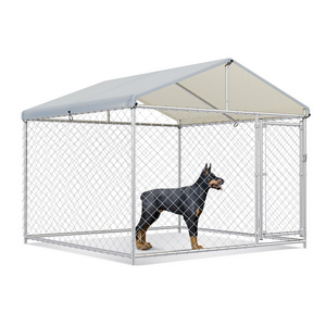 High Quality Size 78"L x 78"W x 67"H Large Commercial Outdoor Dog Kennel Fences With Secure Lock