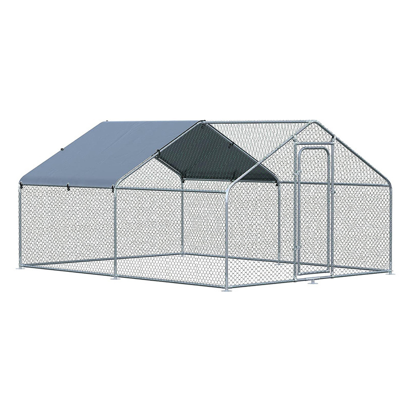 Factory directly cheap large metal chicken run walk frame rooster cage