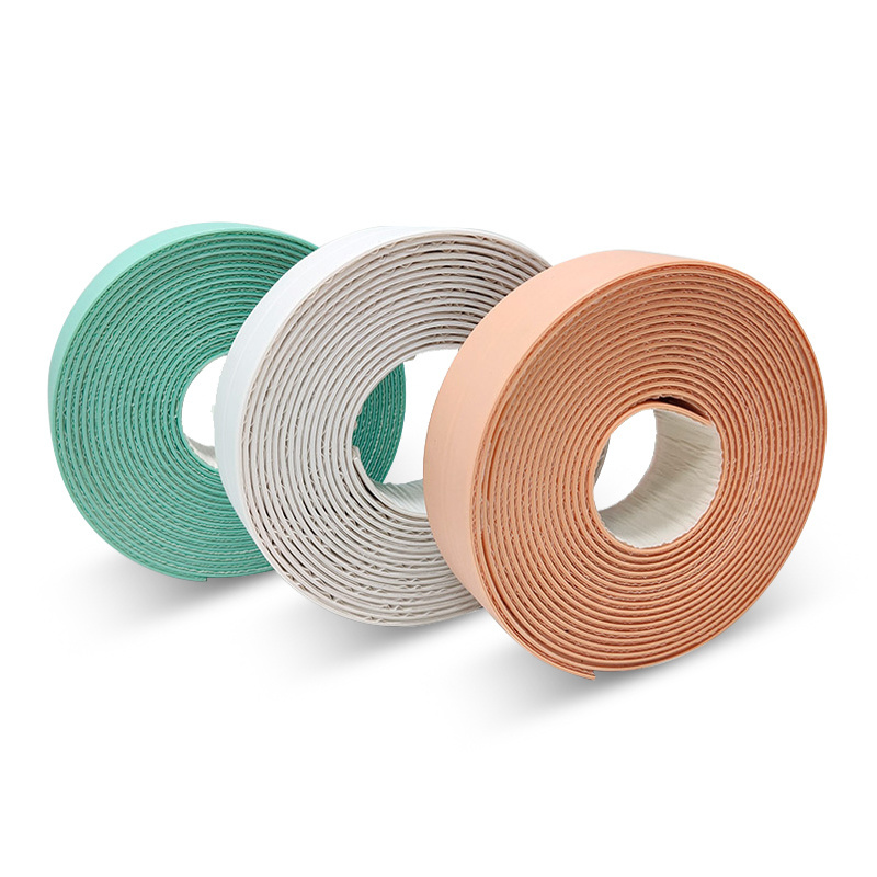 TOBS Source Factory PE/PVC Caulking Tape Factory Kitchen Bathroom  Stove Self Adhesive Caulk strip Curb Tape for bath