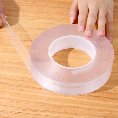 Self Adhesive Clear Transparent Gel Double Sided Nano Adhesive Tape Reusable