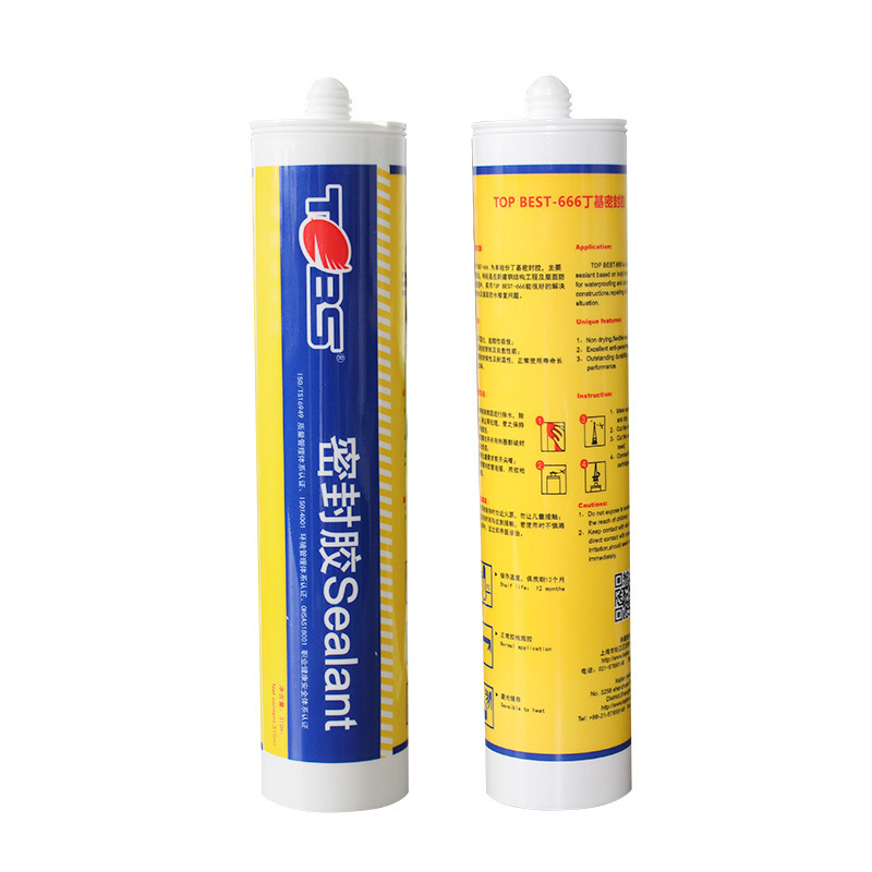 666 BUTYL SEALANT Steel Structure Roofing Silicone Sealant for Stainless Steel