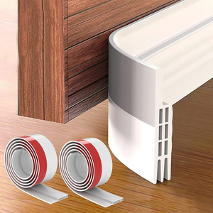 Exterior & Interior Door Draft Stopper Door Bottom Sweep Seal Strip Dust and Noise Insulation Weather Stripping