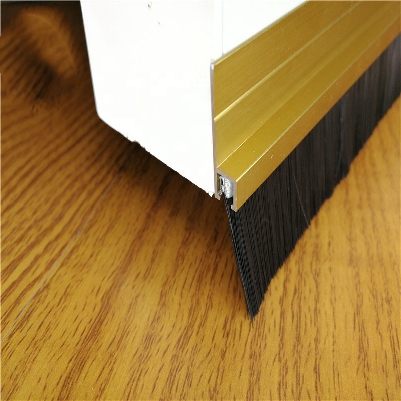 self adhesive door weather strips bottom seal aluminum window brush sealing strip