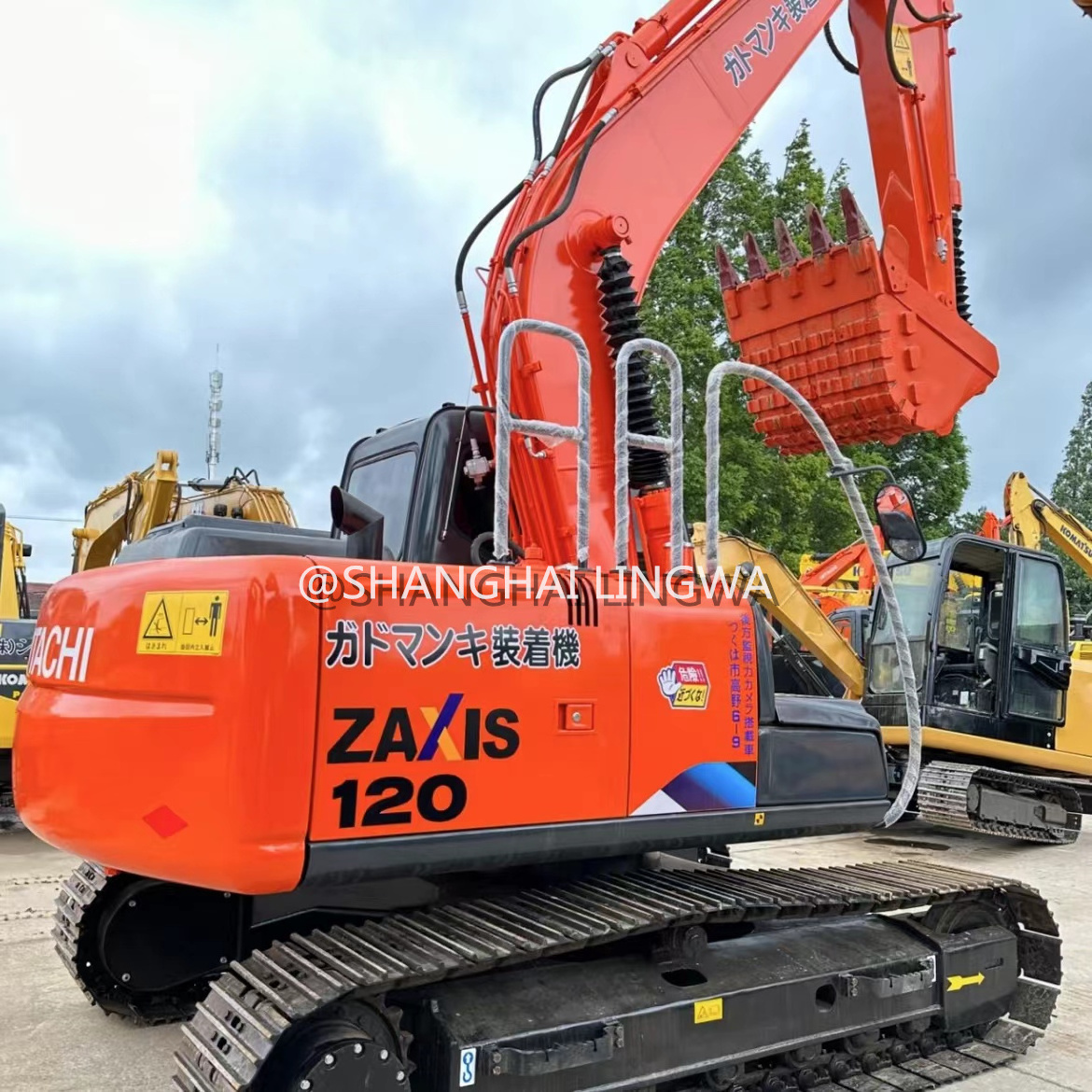 High performance Used Crawler excavator 12ton Hitachi120 cheap sale,12 ton second-hand Japan engine Hitachi ZX120