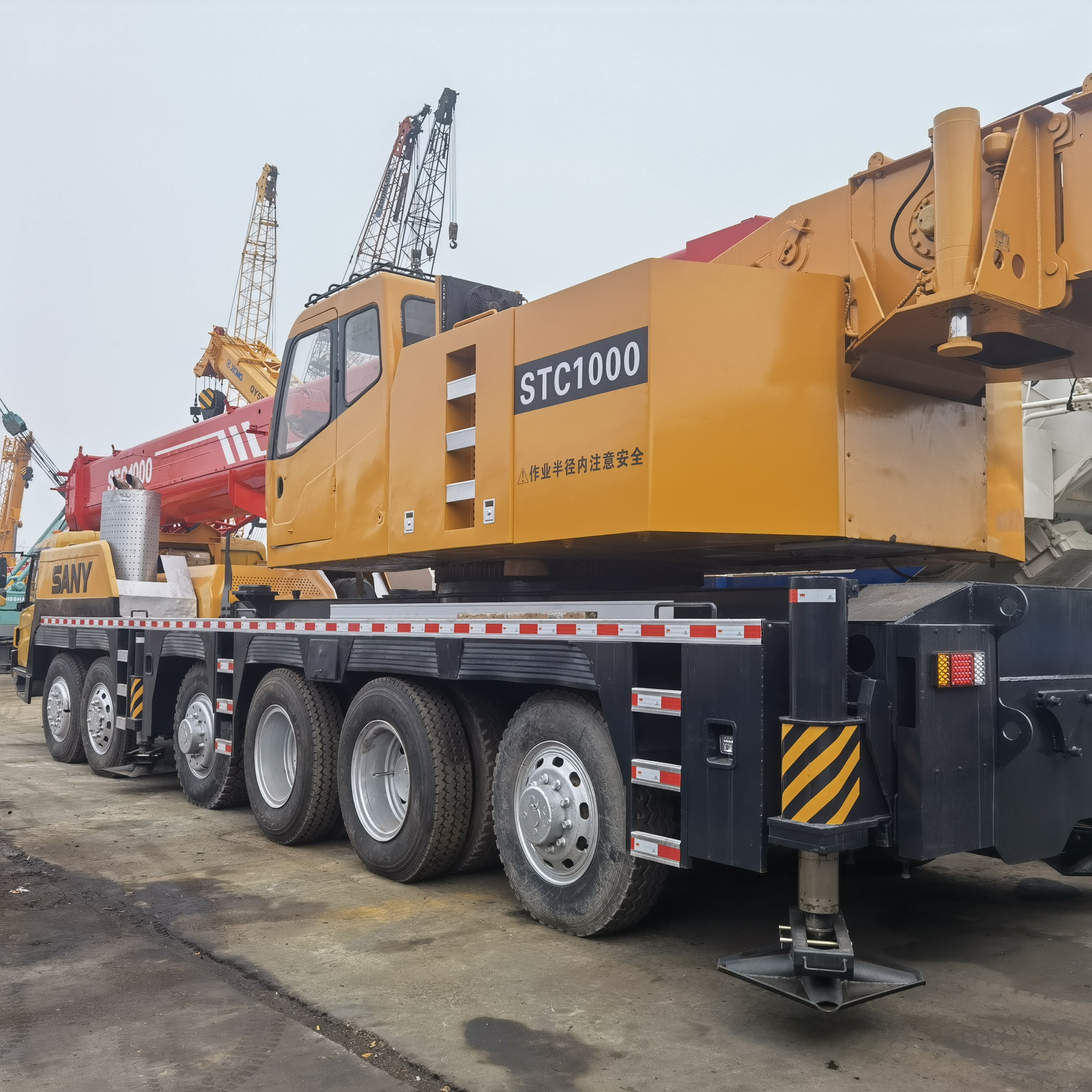 STC1000C used 100 ton mobile car crane SANY all terrain mobile crane truck 150tons 200tons truck crane on sale