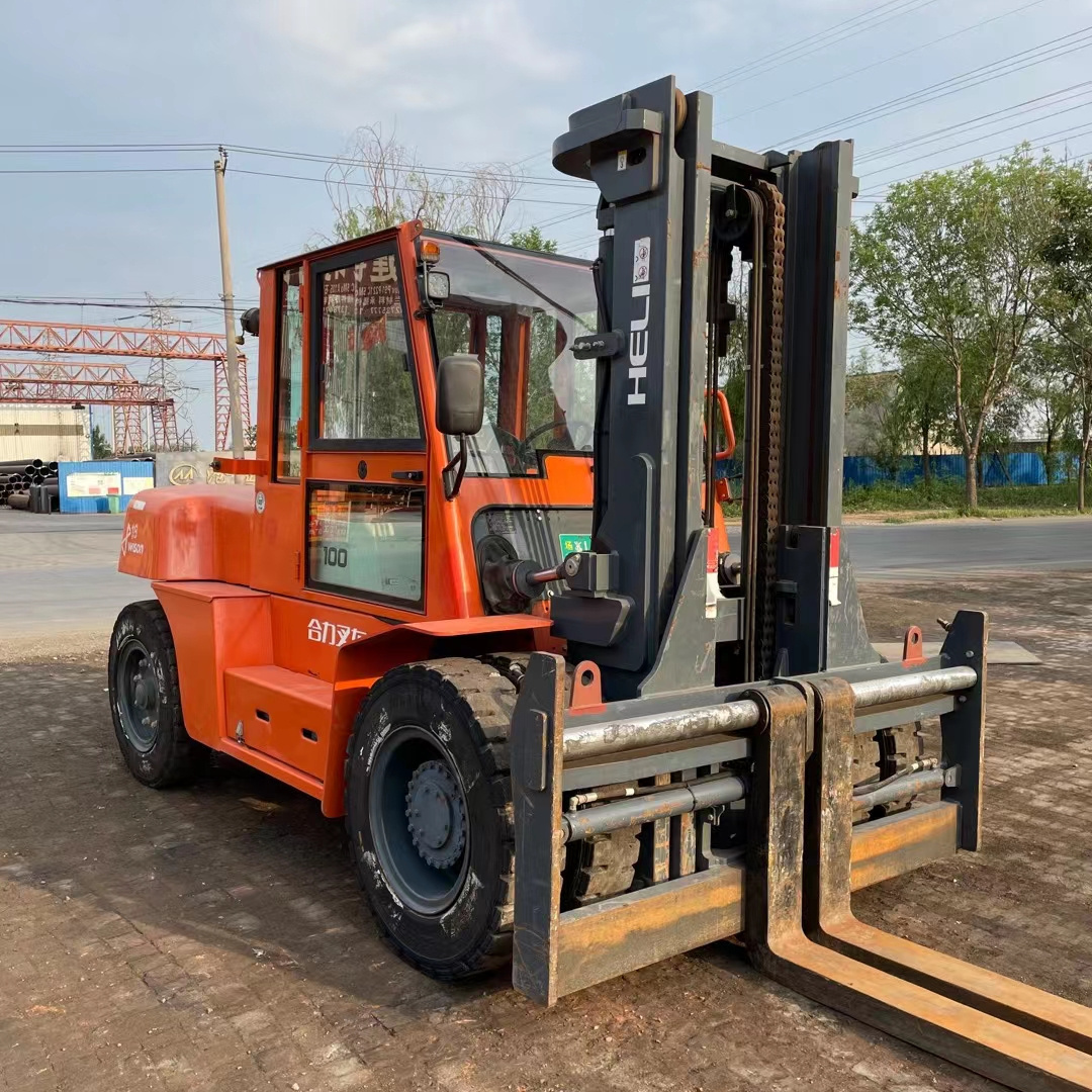 Heli K100 forklift 6ton/8ton/10ton Container Mast Diesel Forklift cpcd60/cpcd80/cpcd100 10t front loader