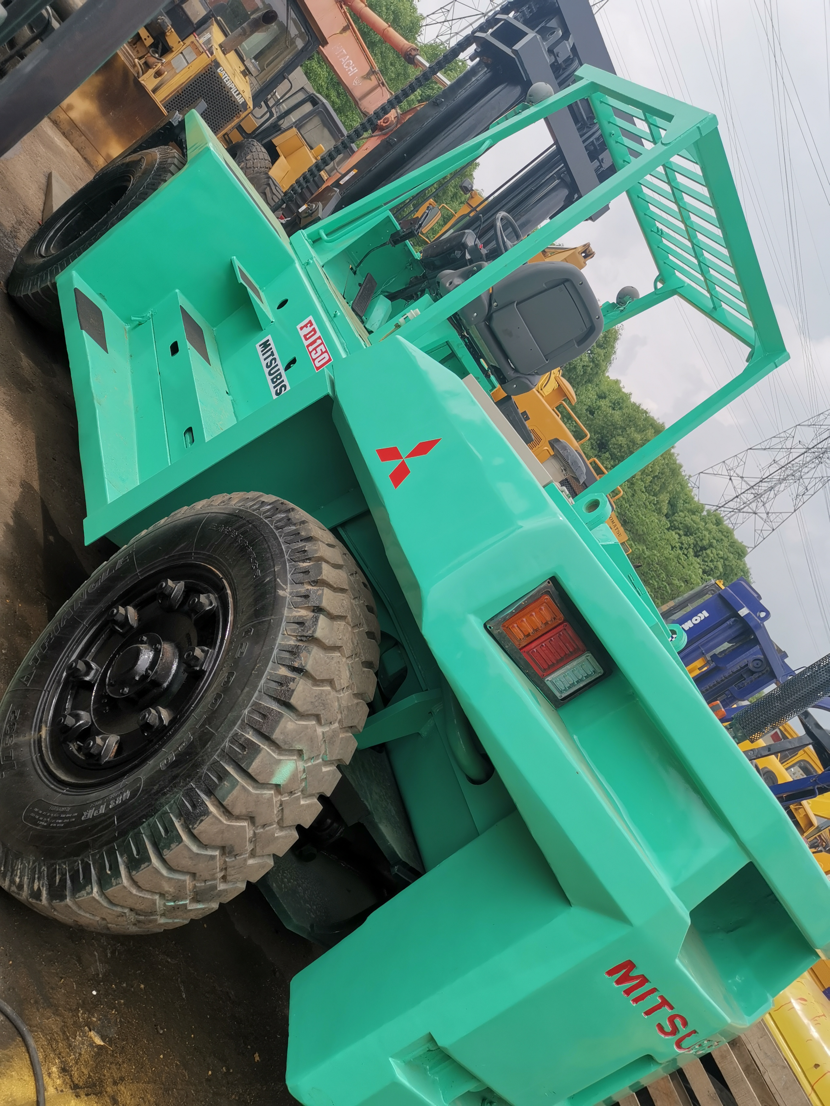 Equipment mitsubishi engine forklift 15ton 15t fork lift truck fd150 diesel with best price for sale