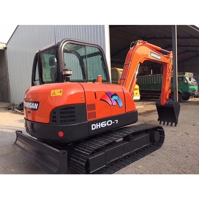 Longhua factory used doosan DH60 crawler excavator south korea used doosan daewoo DH60-7 60 60DX small mini excavator for sale