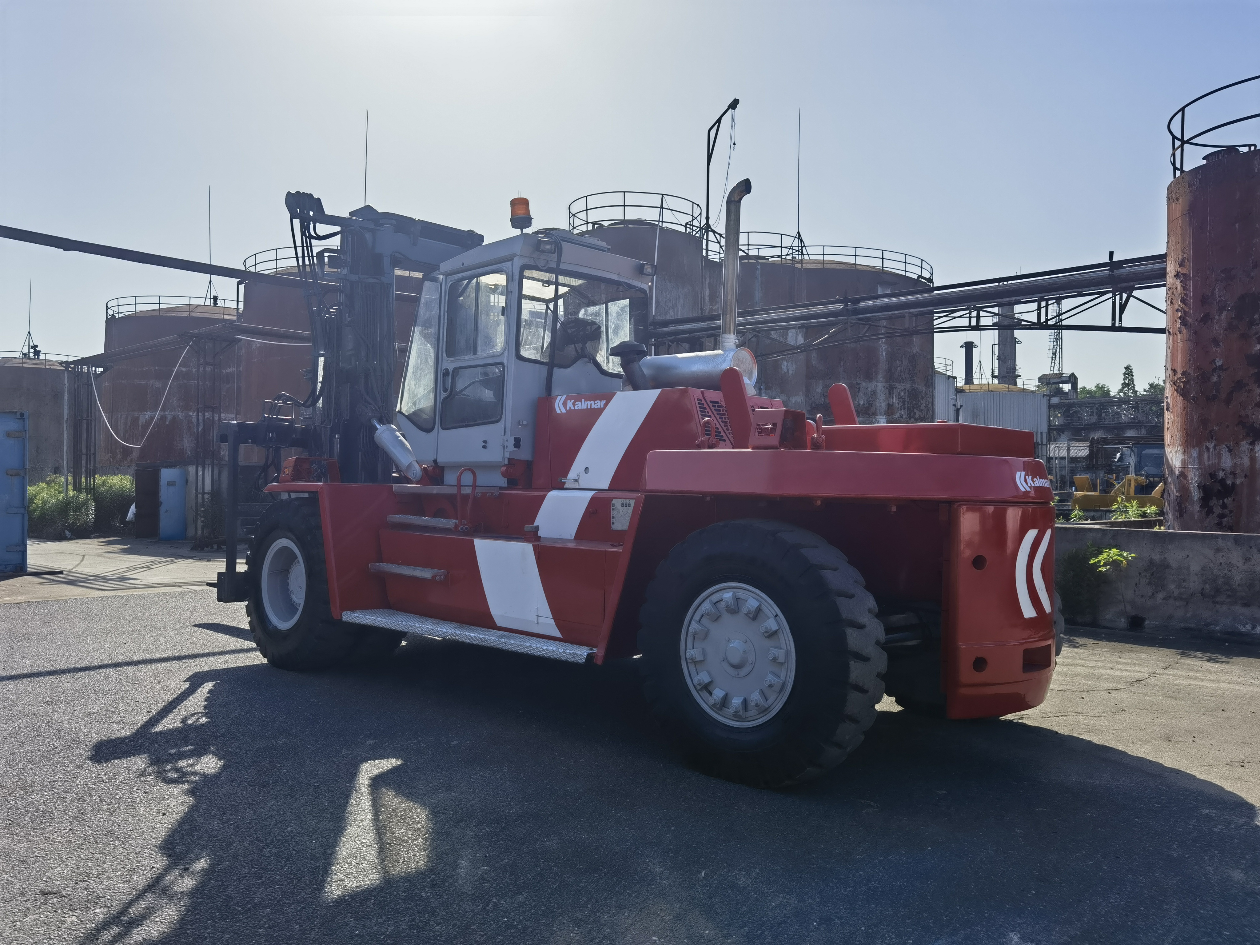 Used Kalmar container reach stacker 25tons container delivery original Kalmar forklift 25 ton used forklift with fork positioner