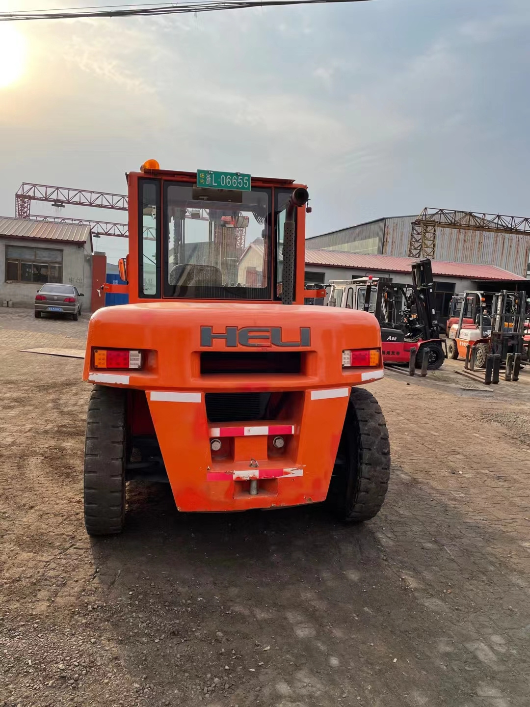 Heli K100 forklift 6ton/8ton/10ton Container Mast Diesel Forklift cpcd60/cpcd80/cpcd100 10t front loader