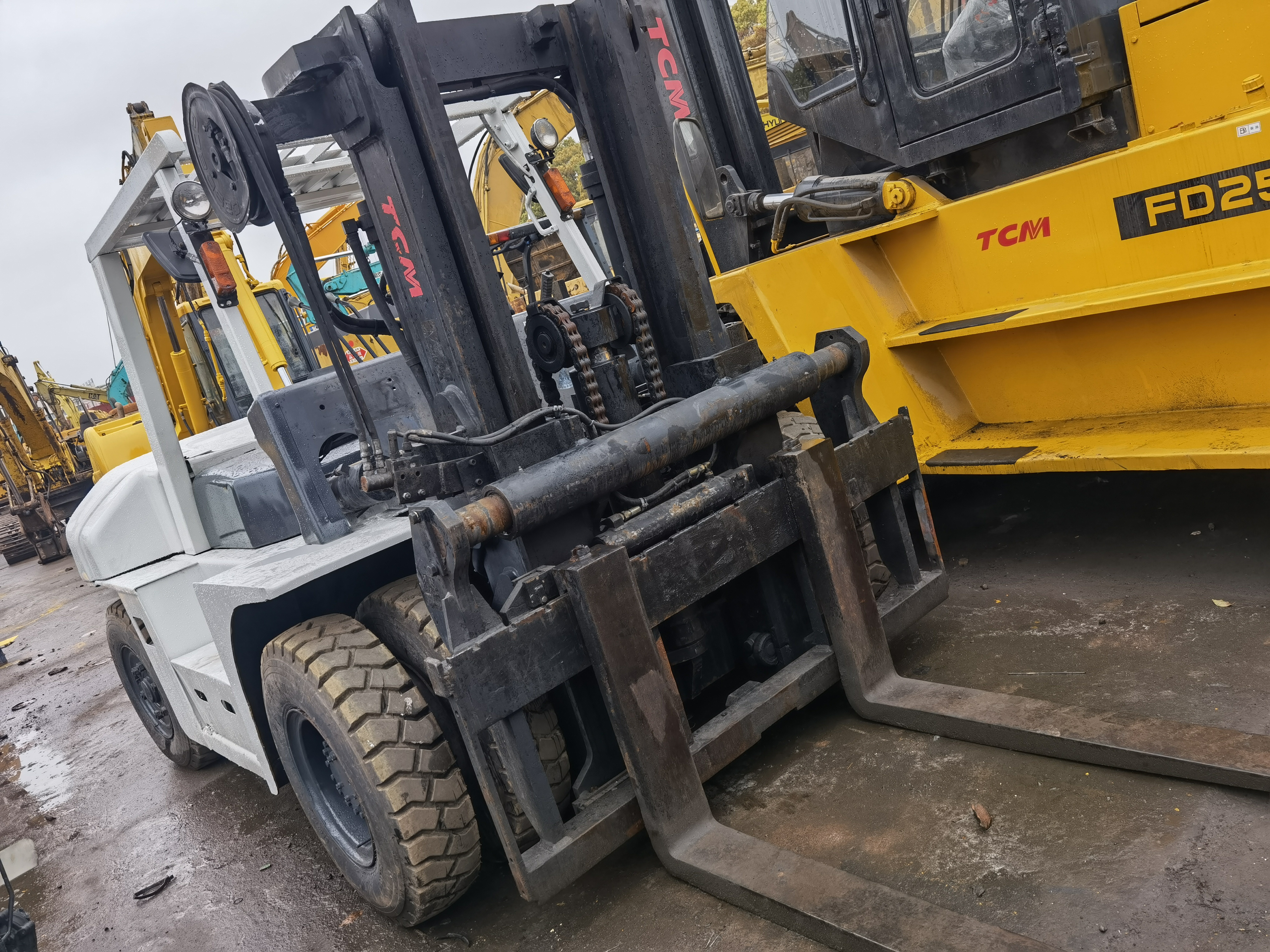 Hot sale Second hand forklift TCM Japan Original mini 7 Ton Used diesel forklift in good condition for cheap sale