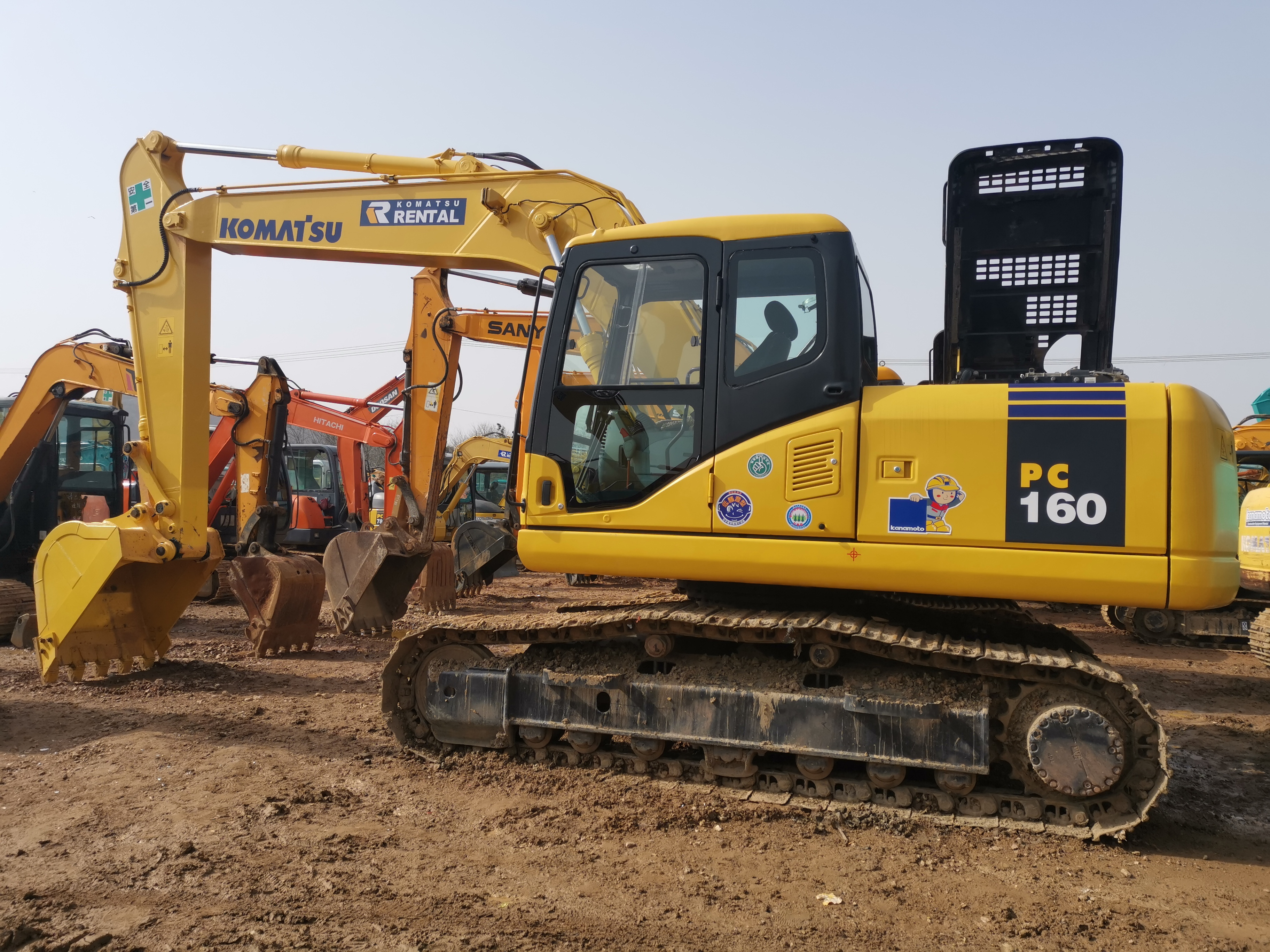 Used Excavators KOMATSU PC160/Second Hand KOMATSU PC160 excavators With good condition for Sale