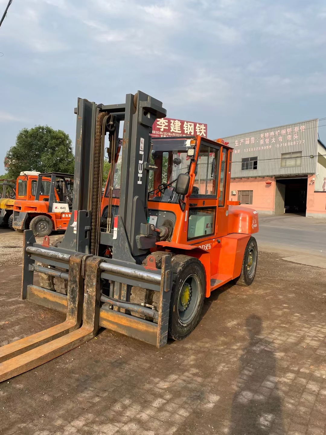 Heli K100 forklift 6ton/8ton/10ton Container Mast Diesel Forklift cpcd60/cpcd80/cpcd100 10t front loader