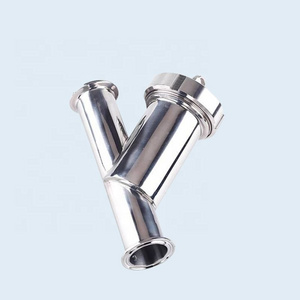 Food Grade 40 Mesh Flange End Hygienic Stainless Steel 304 Y Type Strainers pipe filter