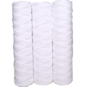 10 20 Inch Spiral Wound Filter 5 Micron Spun Polypropylene Filter Cartridge For Water Treatment Pre Filtration