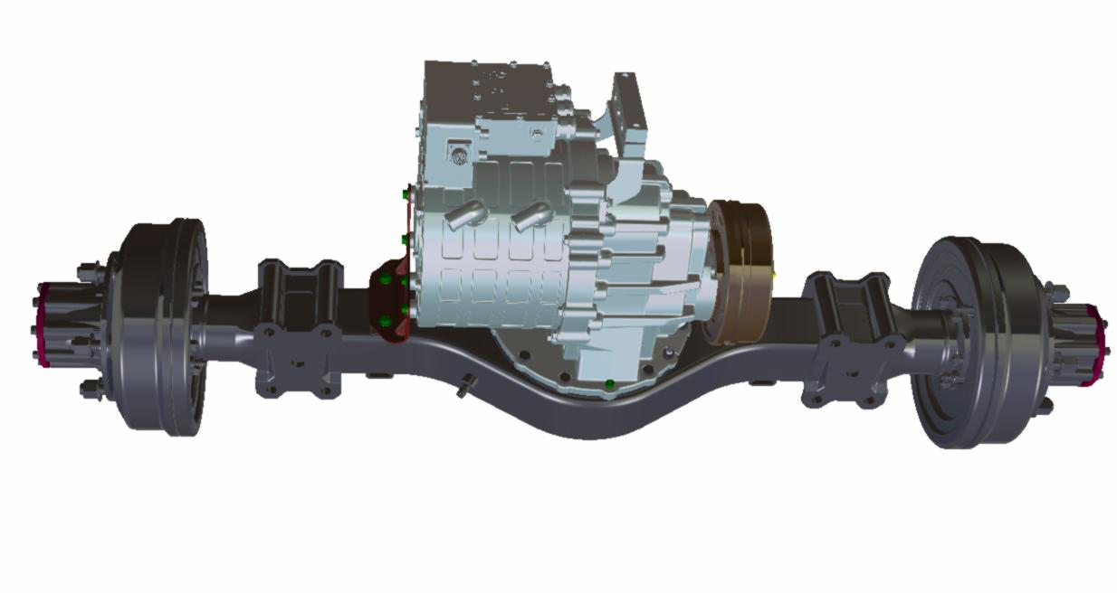 Brogen  OEM PMSM motor 88kw  electric bus motor electric axle drive e axle for 3.5 trucks