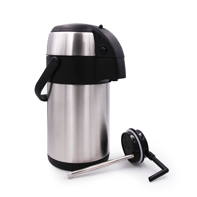 Multi Capacity 2.5L 3L 3.5L 4L Double Wall Coffee Pot Air Pressure Pump Thermos Airpot Flask