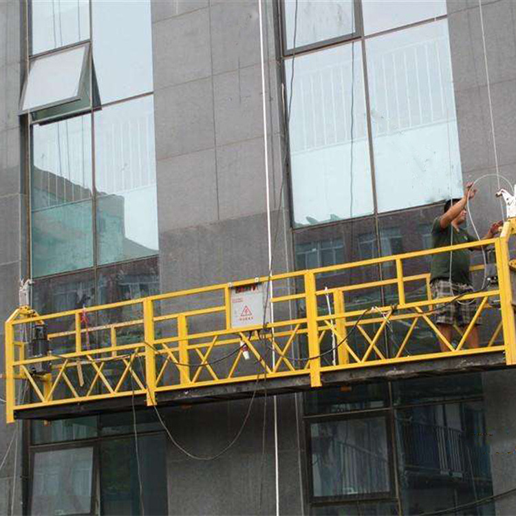 construction material lift suspended platform window cleaning scaffolding