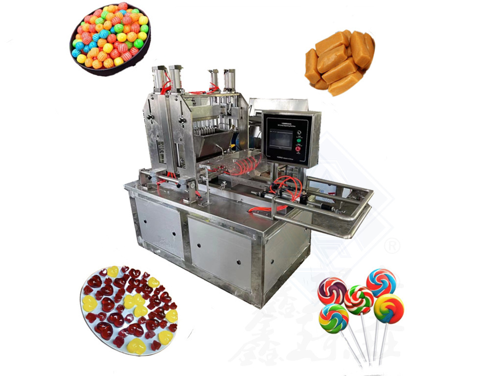 automatic candy twist machine gelatin candy making machine candy sugar tablet type lollipop maker machine for sale