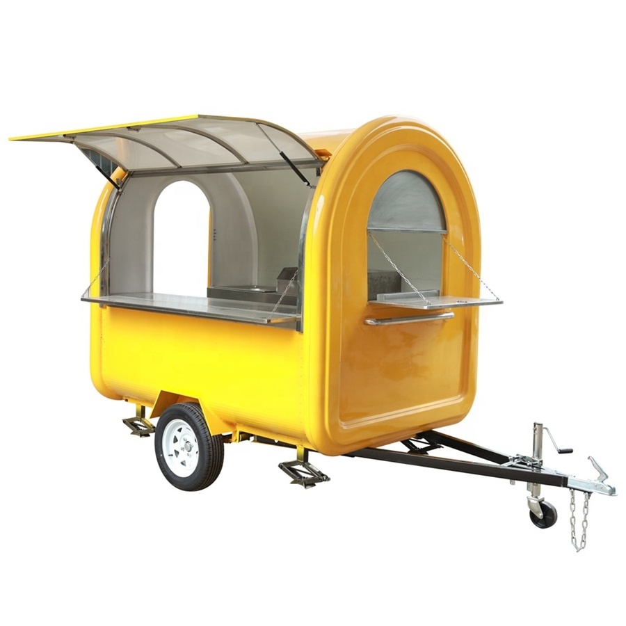 Street Food Trailer for Sale pizza pancake food trailer fashion for street service ice cream trailer hot dog cart