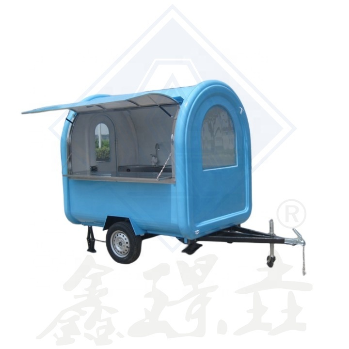 2023 New design ice cream cart food trailers electric bicycle mobile food trailer