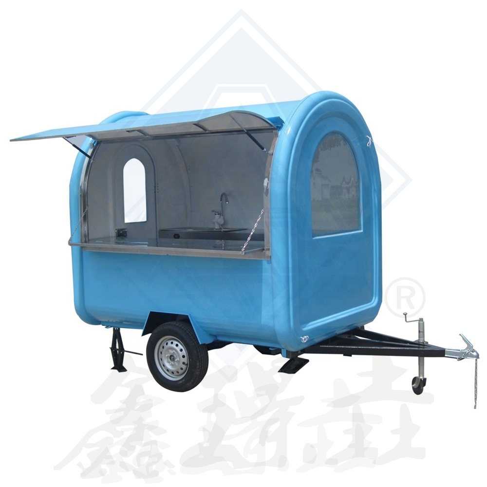 2023 New design ice cream cart food trailers electric bicycle mobile food trailer