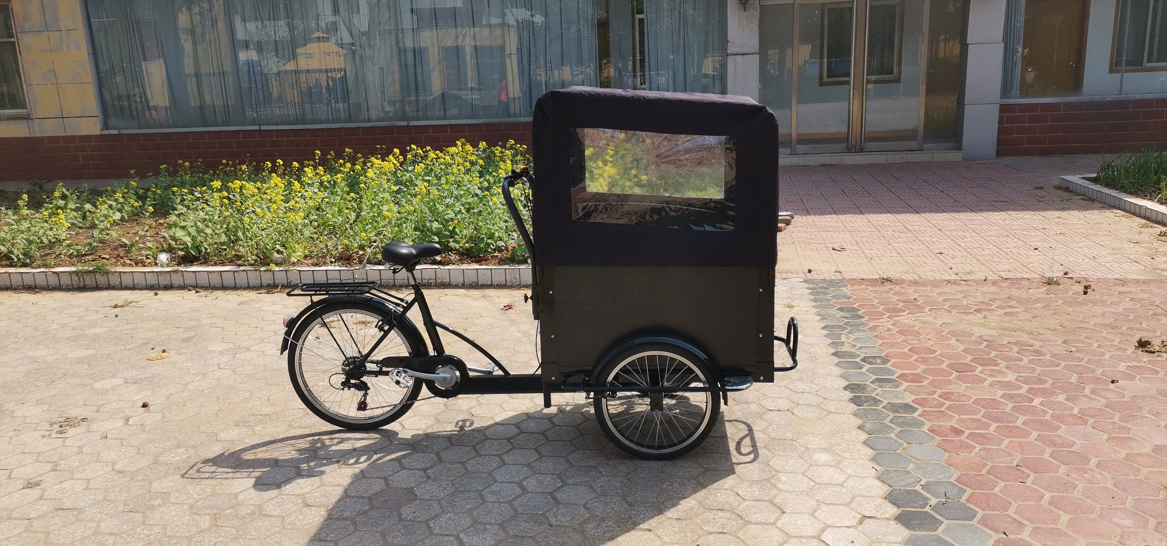 Fast Food Tricycle/coffee Vending Cart/coffee Bike Size Customization Street Vending Carts Food Cart Coffee Bike