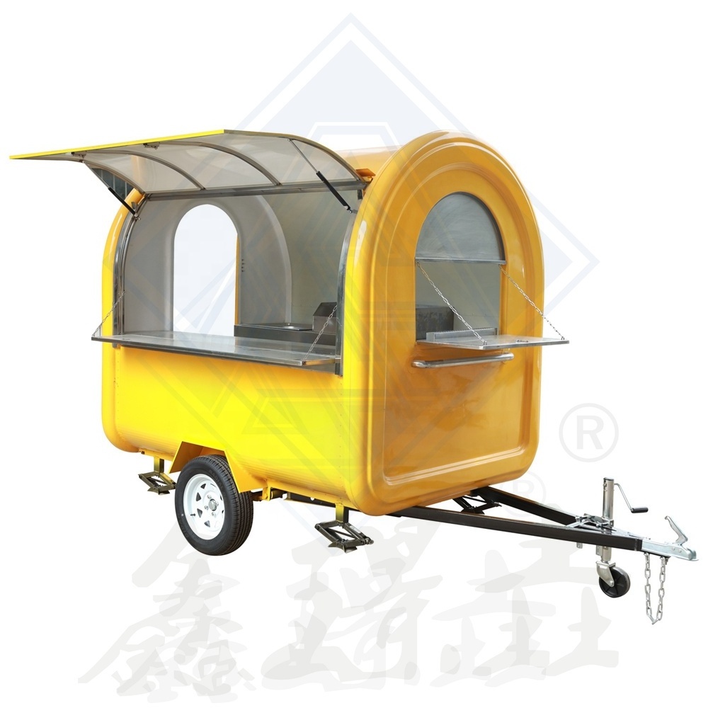 2023 New design ice cream cart food trailers electric bicycle mobile food trailer